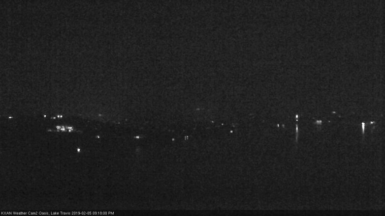 Lake Travis webcam, February 5, 2019 8:20 PM CT