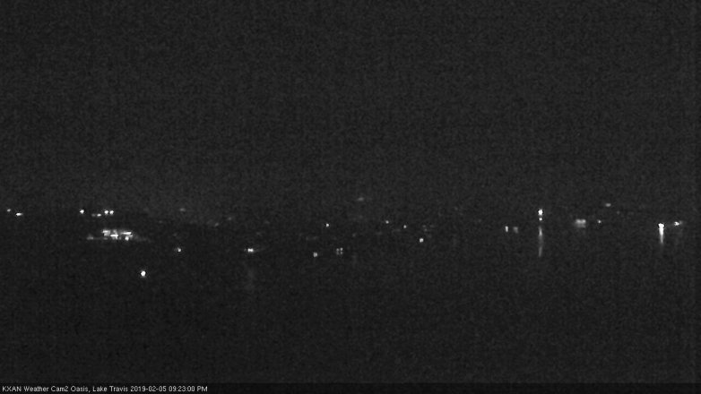 Lake Travis webcam, February 5, 2019 8:25 PM CT