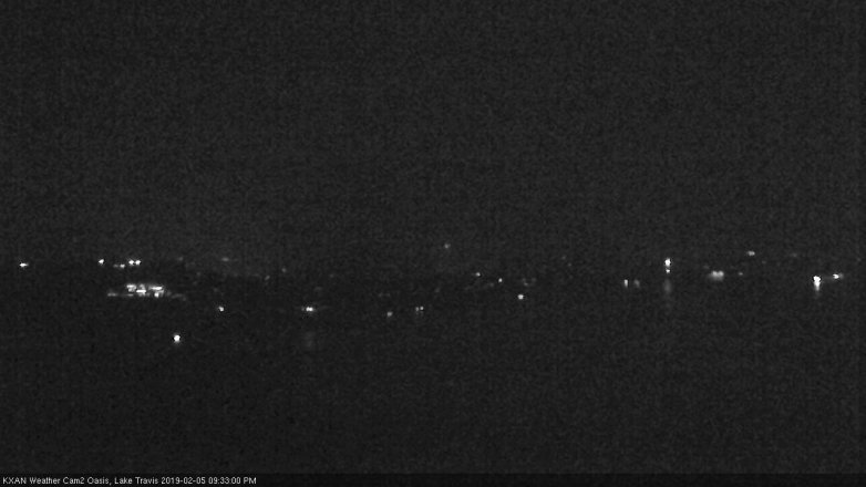 Lake Travis webcam, February 5, 2019 8:35 PM CT