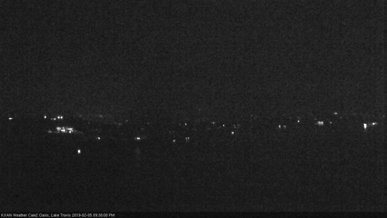Lake Travis webcam, February 5, 2019 8:40 PM CT