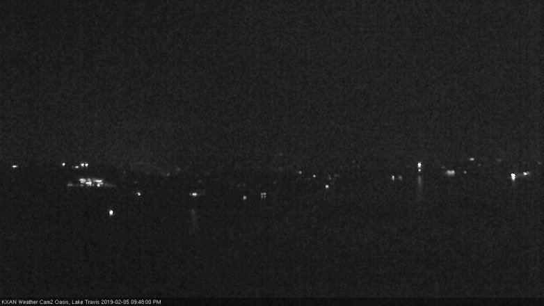 Lake Travis webcam, February 5, 2019 8:50 PM CT