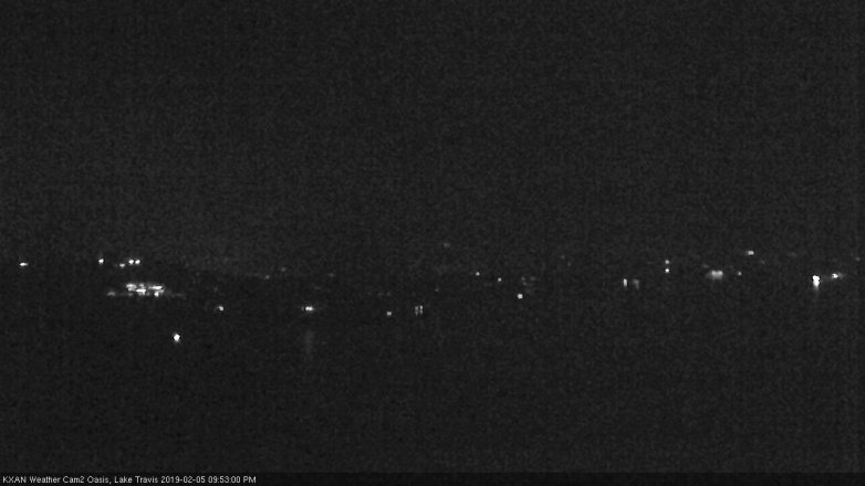 Lake Travis webcam, February 5, 2019 8:55 PM CT