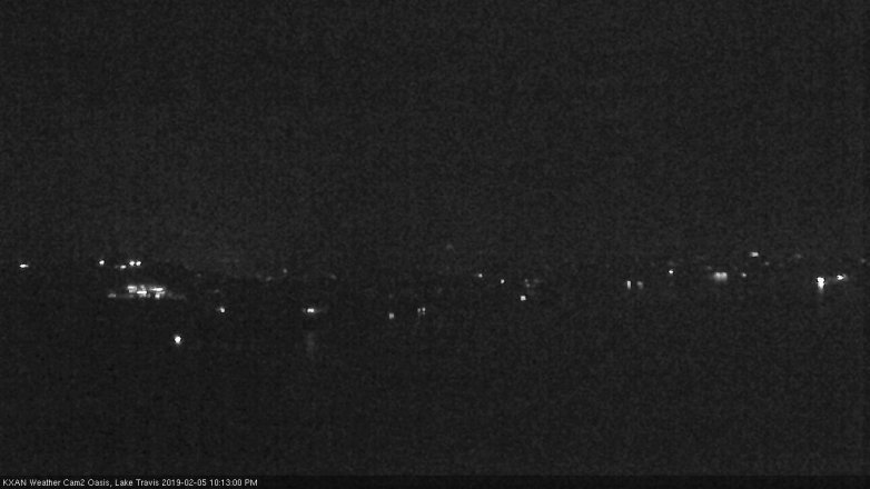 Lake Travis webcam, February 5, 2019 9:15 PM CT