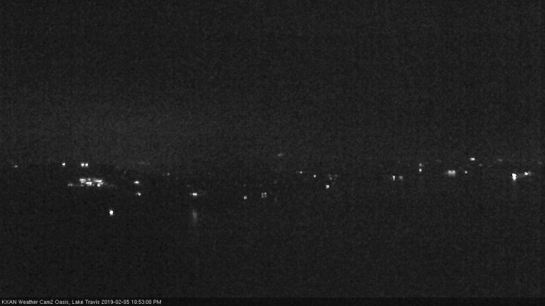 Lake Travis webcam, February 5, 2019 9:55 PM CT