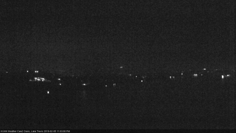 Lake Travis webcam, February 5, 2019 10:05 PM CT