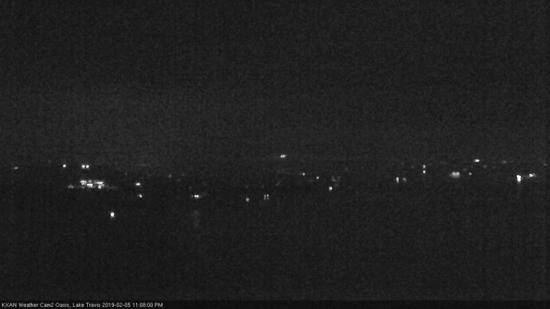 Lake Travis webcam, February 5, 2019 10:10 PM CT