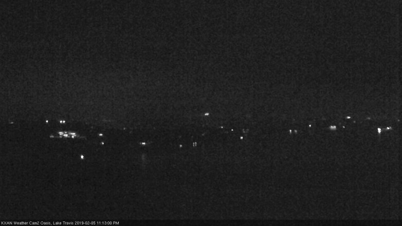Lake Travis webcam, February 5, 2019 10:15 PM CT