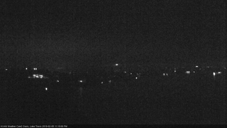 Lake Travis webcam, February 5, 2019 10:20 PM CT