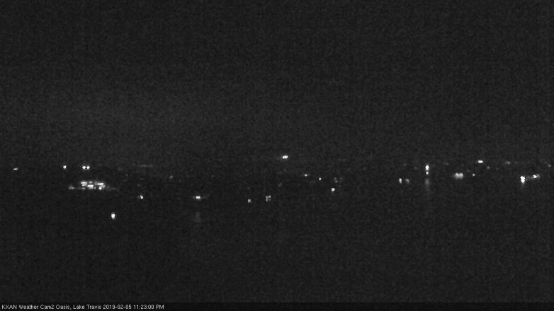 Lake Travis webcam, February 5, 2019 10:25 PM CT