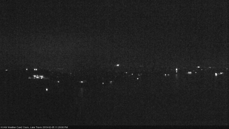 Lake Travis webcam, February 5, 2019 10:30 PM CT