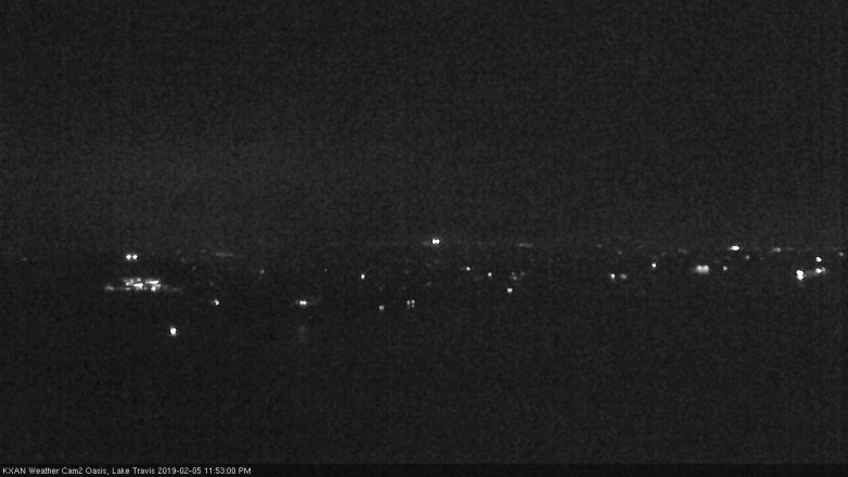 Lake Travis webcam, February 5, 2019 10:55 PM CT
