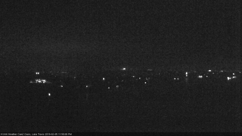 Lake Travis webcam, February 5, 2019 11:00 PM CT