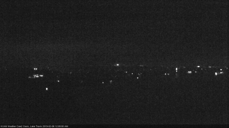 Lake Travis webcam, February 5, 2019 11:10 PM CT