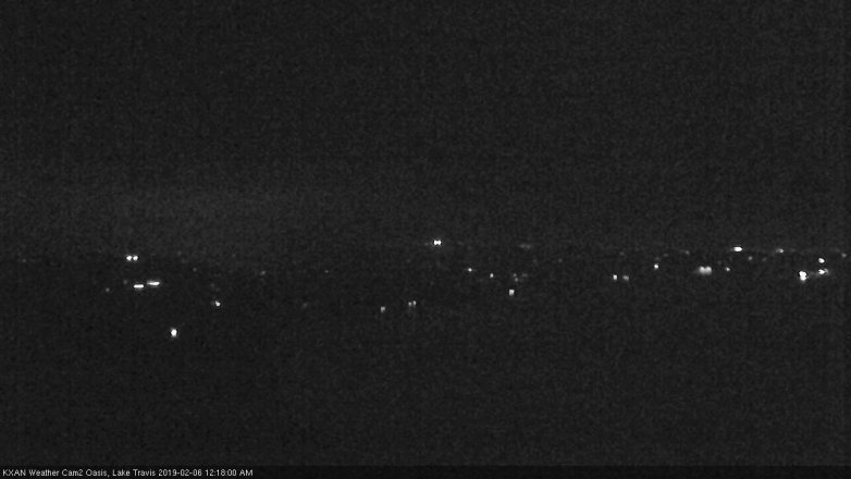 Lake Travis webcam, February 5, 2019 11:20 PM CT