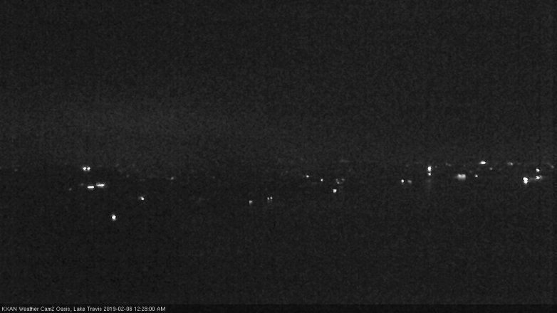 Lake Travis webcam, February 5, 2019 11:30 PM CT