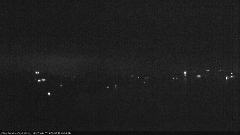 Lake Travis webcam, February 5, 2019 11:45 PM CT