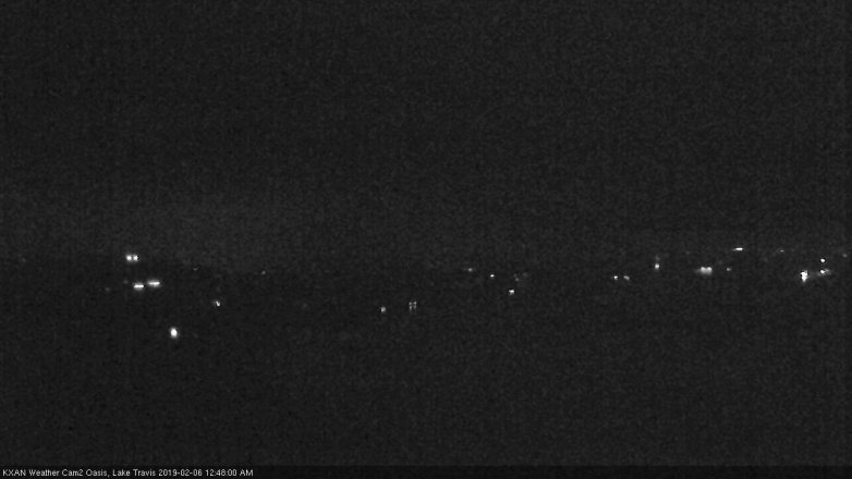 Lake Travis webcam, February 5, 2019 11:50 PM CT