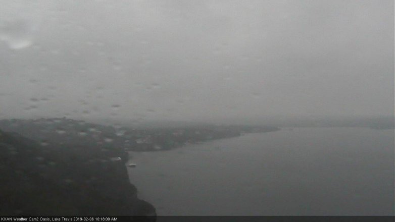 Lake Travis webcam, February 6, 2019 9:20 AM CT