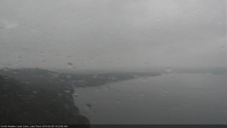 Lake Travis webcam, February 6, 2019 9:25 AM CT