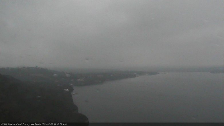 Lake Travis webcam, February 6, 2019 9:50 AM CT