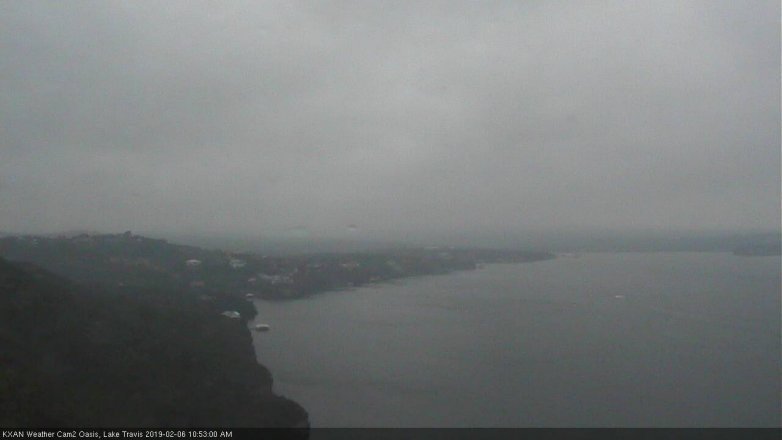 Lake Travis webcam, February 6, 2019 9:55 AM CT