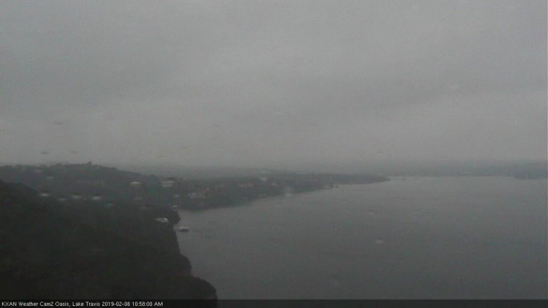 Lake Travis webcam, February 6, 2019 10:00 AM CT