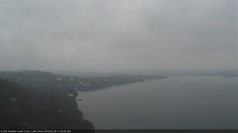 Lake Travis webcam, February 6, 2019 10:05 AM CT