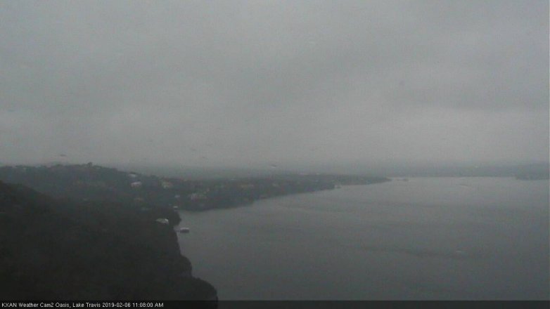 Lake Travis webcam, February 6, 2019 10:10 AM CT