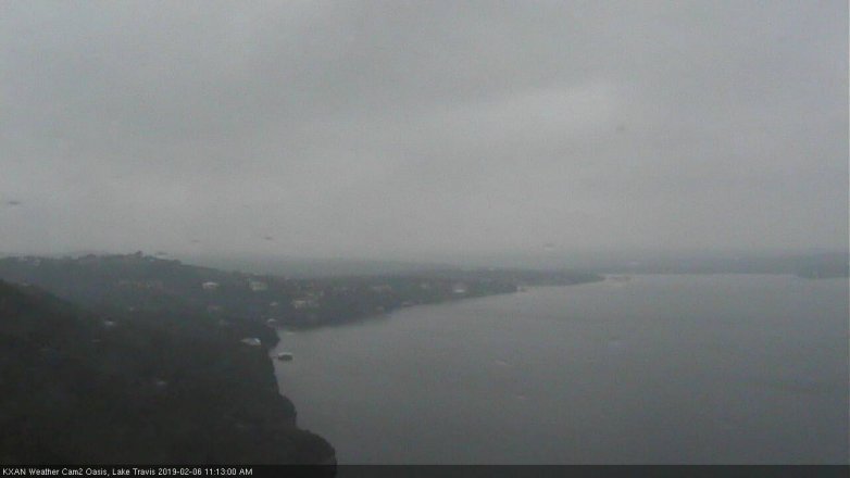 Lake Travis webcam, February 6, 2019 10:15 AM CT