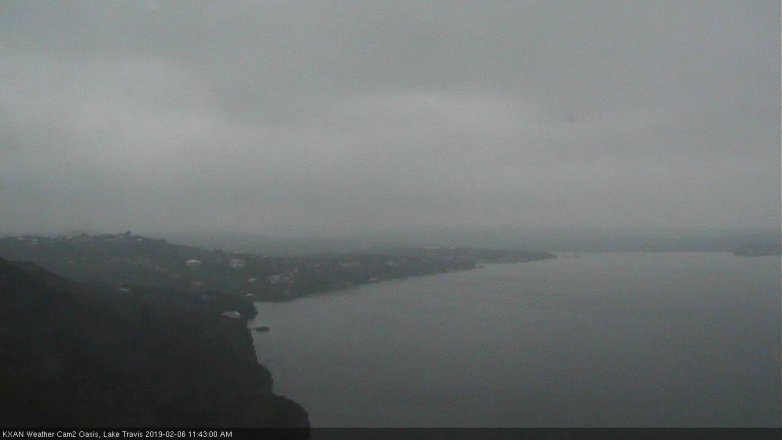Lake Travis webcam, February 6, 2019 10:45 AM CT