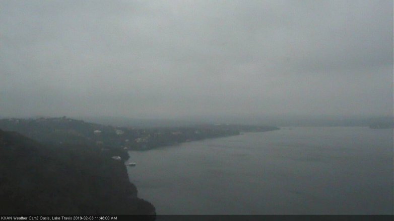 Lake Travis webcam, February 6, 2019 10:50 AM CT