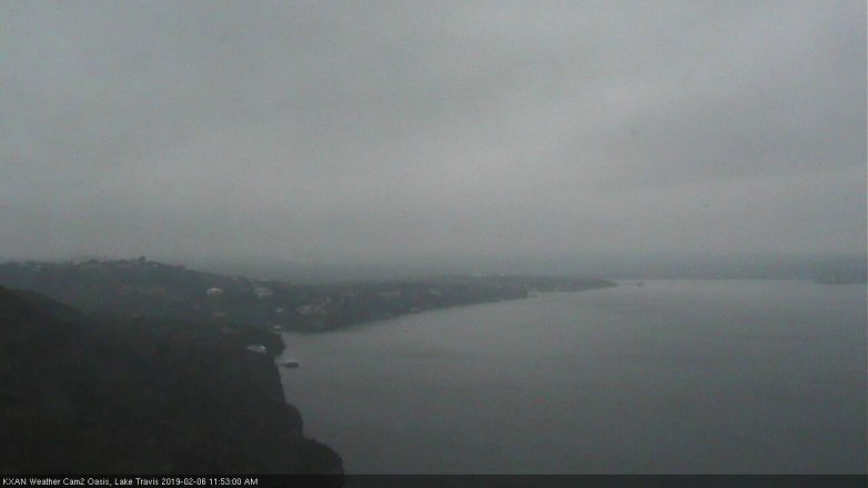 Lake Travis webcam, February 6, 2019 10:55 AM CT