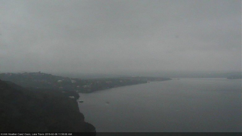 Lake Travis webcam, February 6, 2019 11:00 AM CT