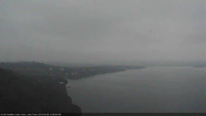 Lake Travis webcam, February 6, 2019 11:10 AM CT