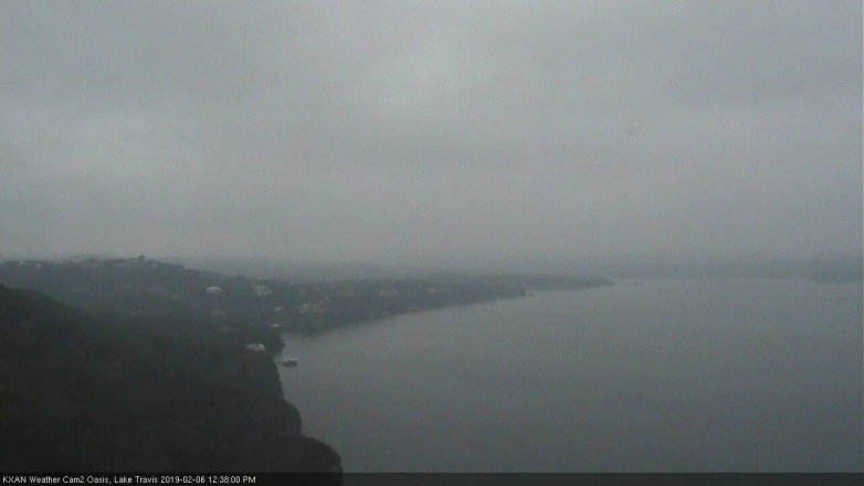 Lake Travis webcam, February 6, 2019 11:40 AM CT
