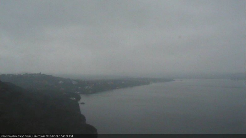 Lake Travis webcam, February 6, 2019 11:45 AM CT