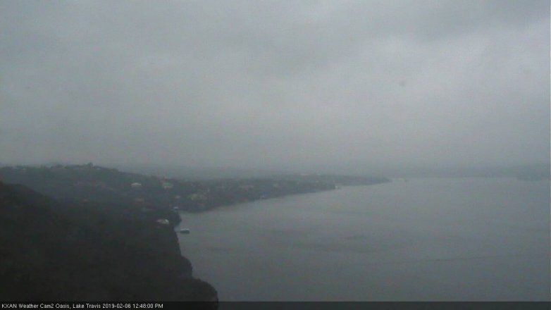 Lake Travis webcam, February 6, 2019 11:50 AM CT