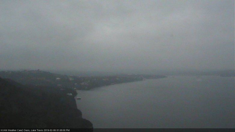 Lake Travis webcam, February 6, 2019 12:10 PM CT
