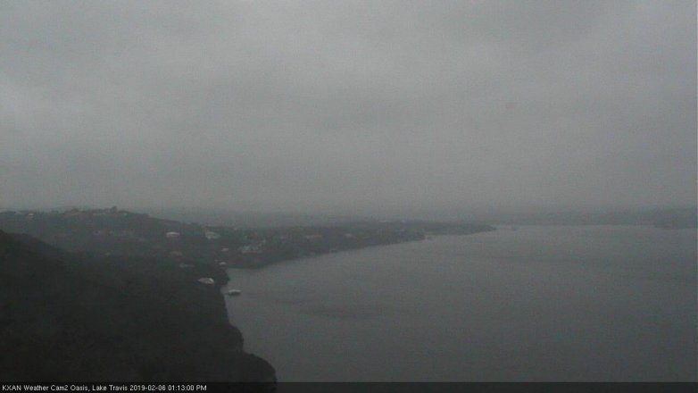 Lake Travis webcam, February 6, 2019 12:15 PM CT
