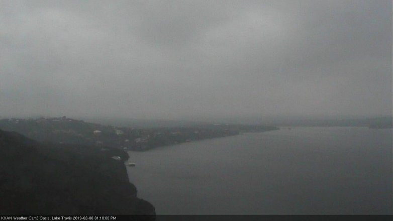 Lake Travis webcam, February 6, 2019 12:20 PM CT