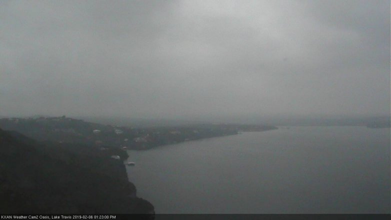 Lake Travis webcam, February 6, 2019 12:25 PM CT