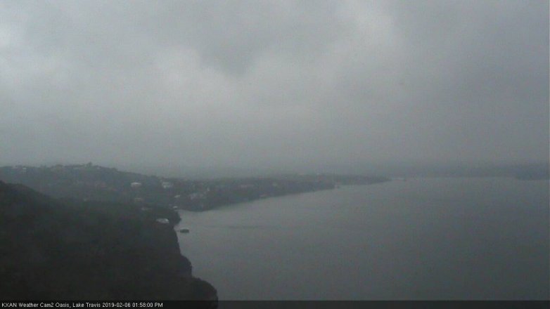 Lake Travis webcam, February 6, 2019 1:00 PM CT