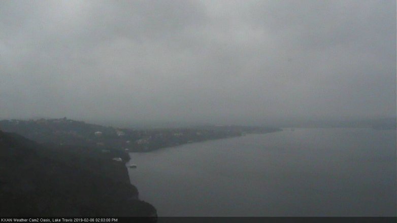 Lake Travis webcam, February 6, 2019 1:05 PM CT