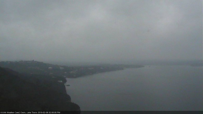 Lake Travis webcam, February 6, 2019 1:10 PM CT