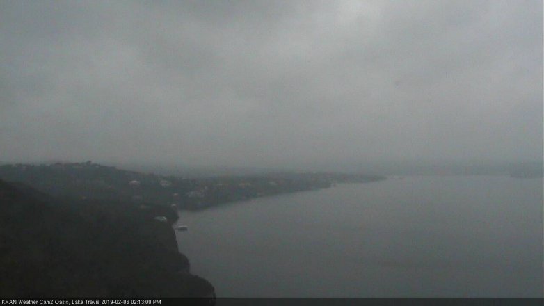 Lake Travis webcam, February 6, 2019 1:15 PM CT