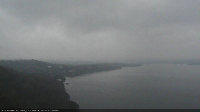 Lake Travis webcam, February 6, 2019 1:20 PM CT