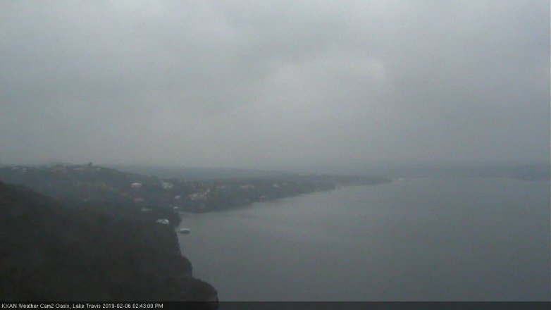 Lake Travis webcam, February 6, 2019 1:45 PM CT