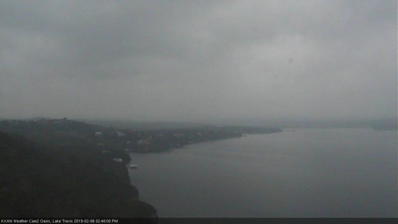 Lake Travis webcam, February 6, 2019 1:50 PM CT