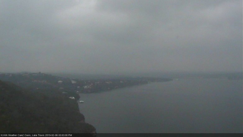 Lake Travis webcam, February 6, 2019 2:05 PM CT