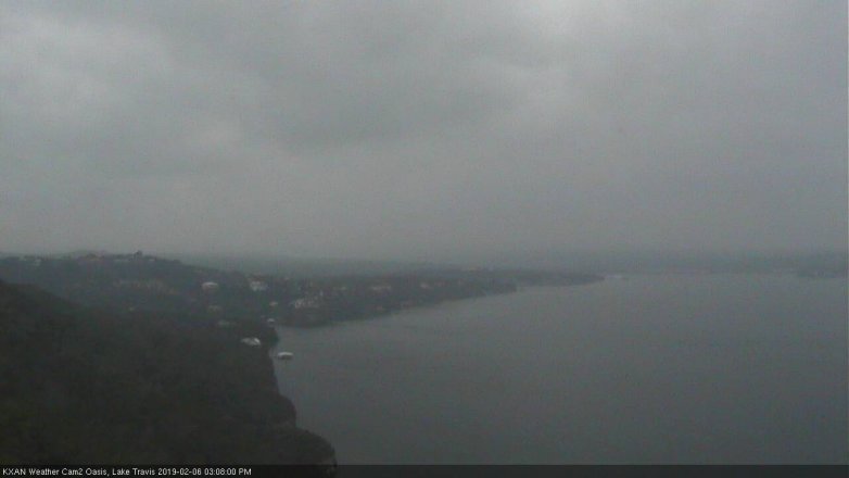 Lake Travis webcam, February 6, 2019 2:10 PM CT